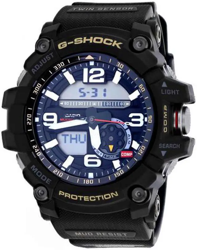 Alt view image 2 of 11 - Casio Men's Mudmaster Watch Quartz Mineral Crystal GG-1000-1A