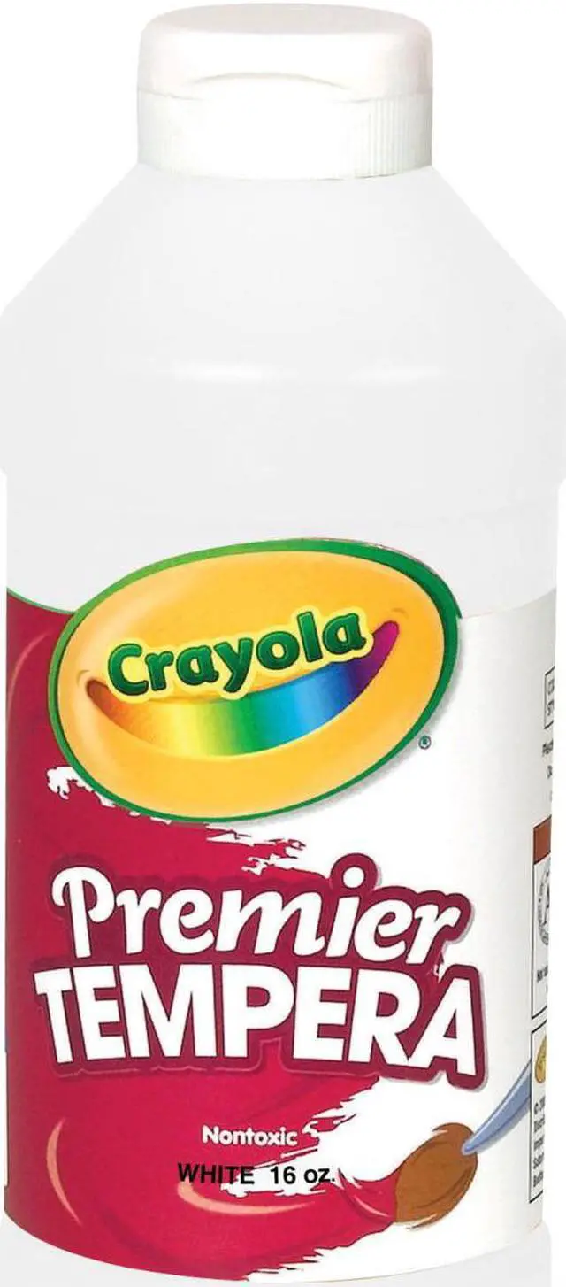 Alt view image 2 of 10 - Crayola. 541216053 Premier Tempera Paint, White, 16 oz