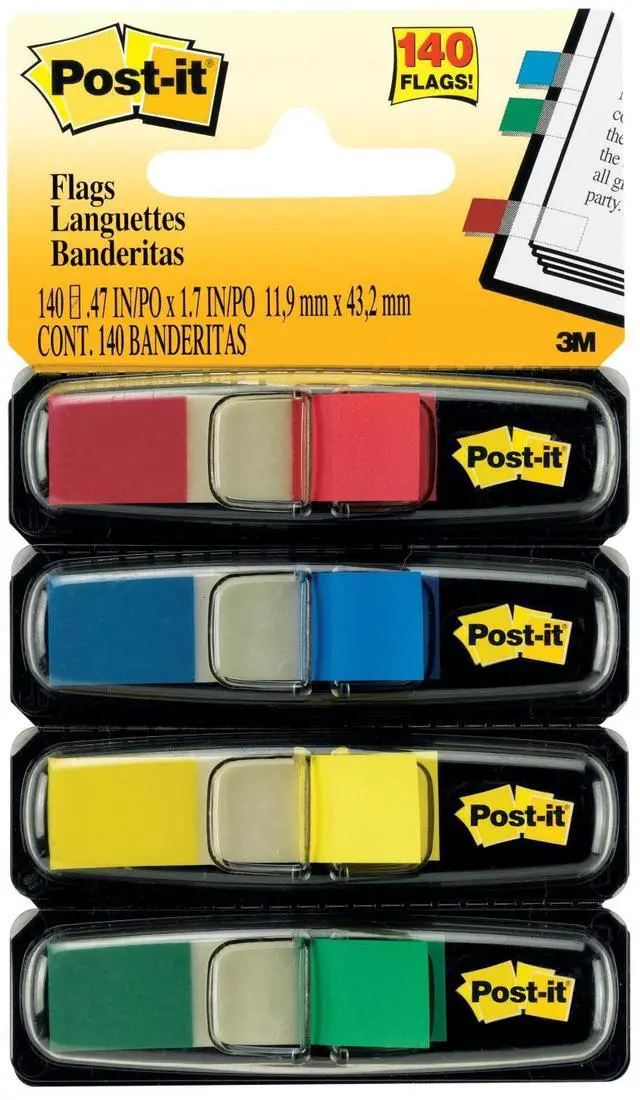 Alt view image 10 of 20 - Post-It Flags Flag,Small Sze 140/Pk,Ast 6834
