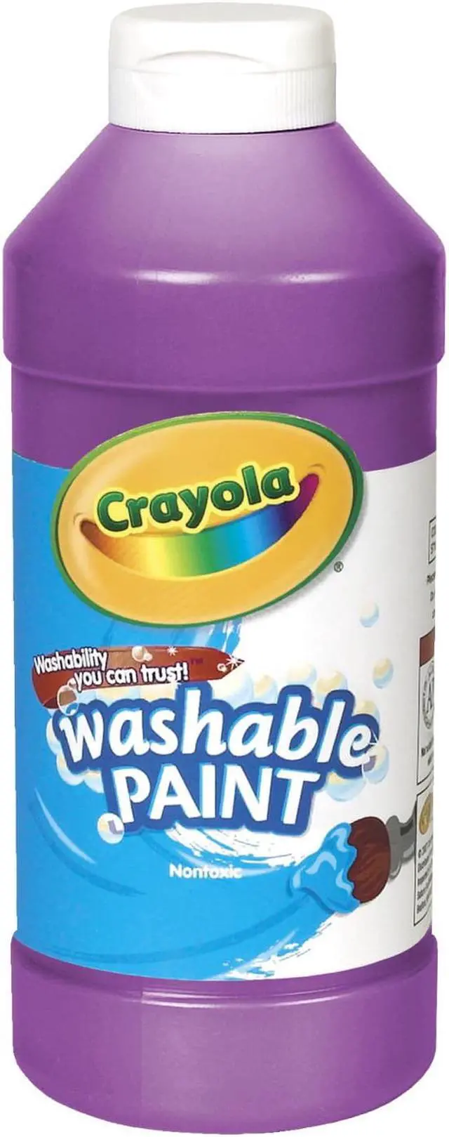Alt view image 3 of 10 - Crayola. 542016040 Washable Paint  Violet  16 oz