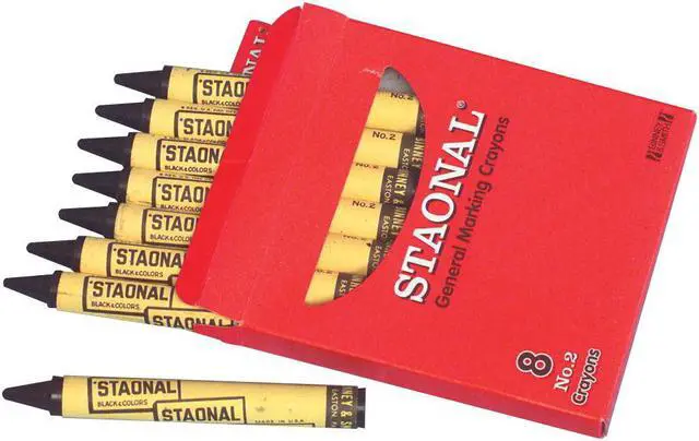 Alt view image 8 of 13 - Crayola Staonal Marking Crayons, Black, 8/Box 5200023051