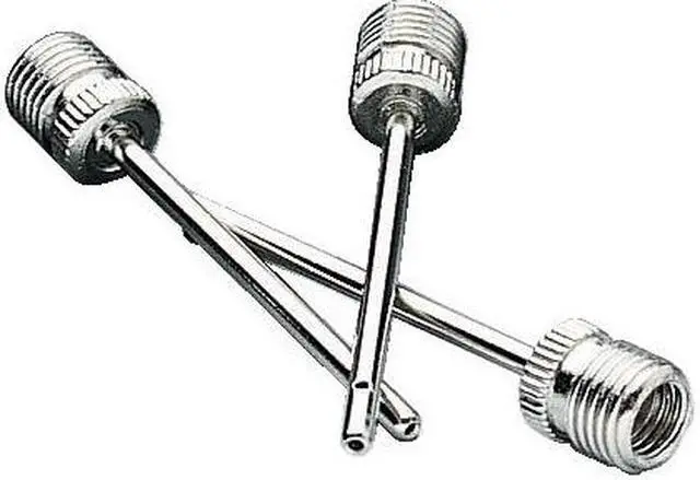 Alt view image 3 of 7 - Nickel-Plated Inflating Needles for Electric Inflating Pump, 3/Pack INB