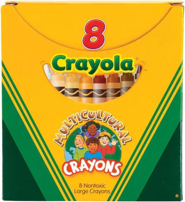 Alt view image 5 of 6 - Crayola Large Multicultural Crayon  Assorted Ink - 8 / Box