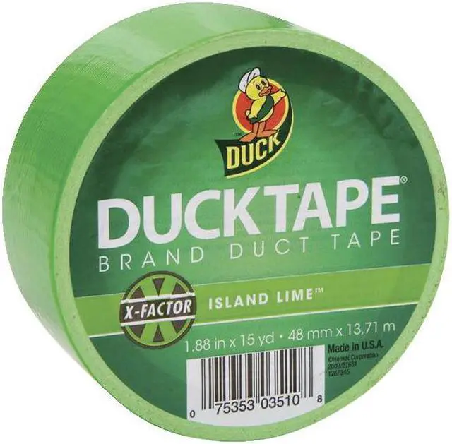 Alt view image 3 of 10 - Colored Duct Tape, 9 mil, 1.88" x 15 yds, 3" Core, Neon Green 1265018