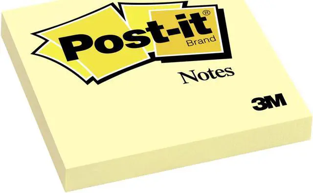 Alt view image 7 of 17 - 3M 654YW Original Notes  3 x 3  Canary Yellow  12 100-Sheet Pads Pack