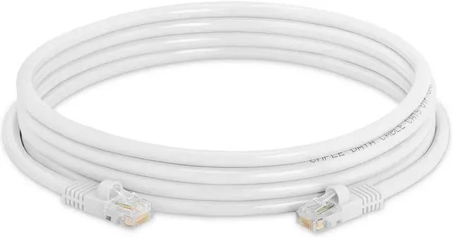 Main image of Cmple - RJ45 CAT5 CAT5E ETHERNET LAN NETWORK CABLE -10 FT White