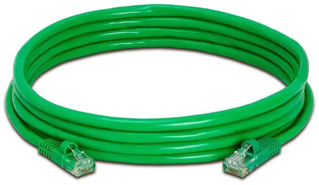Main image of CMPLE 824-N 350 MHz RJ45 Cat5e Ethernet Network Patch Cable - 10 ft. - Green