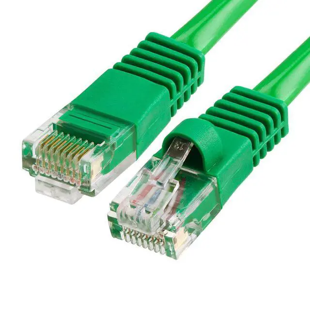 Alt view image 2 of 2 - CMPLE 824-N 350 MHz RJ45 Cat5e Ethernet Network Patch Cable - 10 ft. - Green