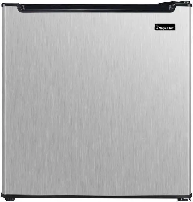 Alt view image 4 of 7 - Magic Chef - MCAR170STE - Magic Chef MCAR170STE 1.7-Cu.-Ft. 90-Watt Stainless Steel Mini Refrigerator