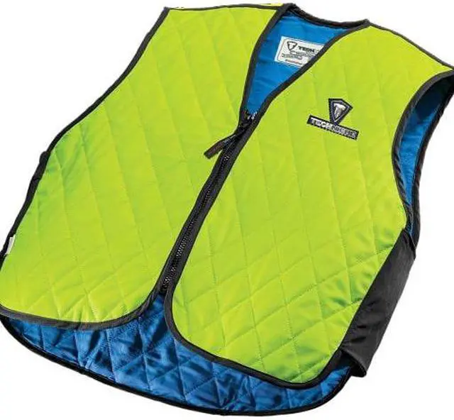 Alt view image 2 of 3 - TECHNICHE 6529-LIMHIVIZS Small Cooling Vest, Hi-Vis Lime