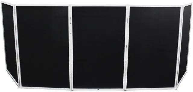 Alt view image 2 of 9 - ProX XF-5X3048W 5 Panel - White Frame DJ Facade W-SS Quick Release 180 Hinges