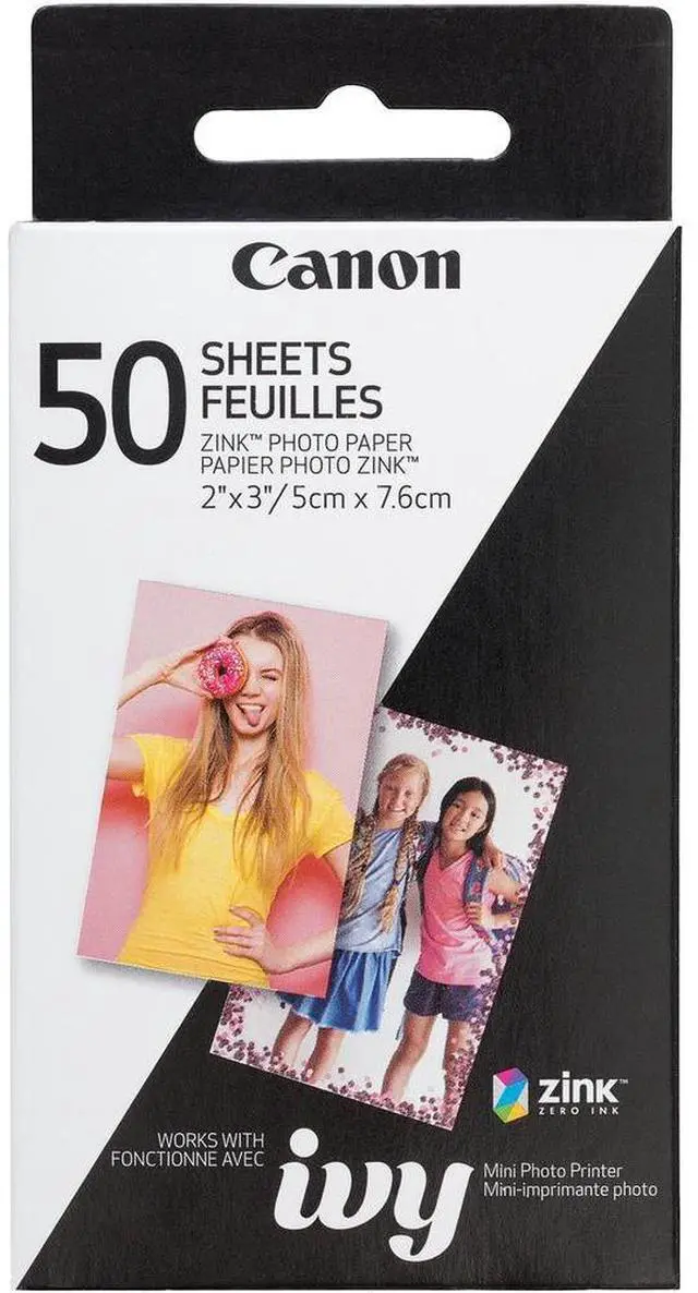 Alt view image 6 of 20 - Canon ZINK Photo Paper for Ivy Mobile Printer - 50 Sheet Pack