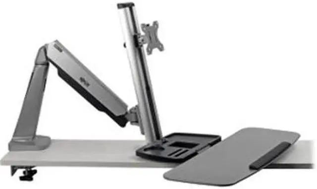 Alt view image 5 of 13 - DESK MOUNT FOR SIT STAND DESKTOP WORKSTATION STANDING DESK