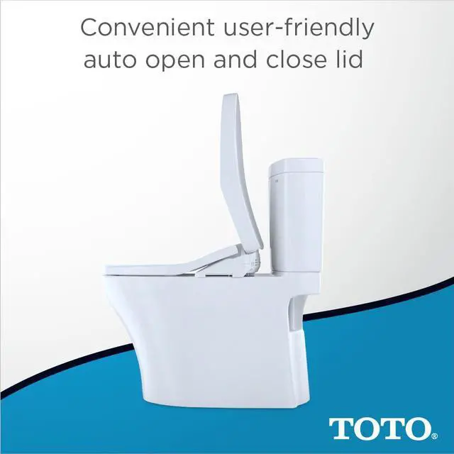 Alt view image 5 of 8 - Toto SW3056No.01 Washlet S550e Elongated Bidet Toilet Seat with E-water Plus & Auto Open & Close Contemporary Lid, Cotton White