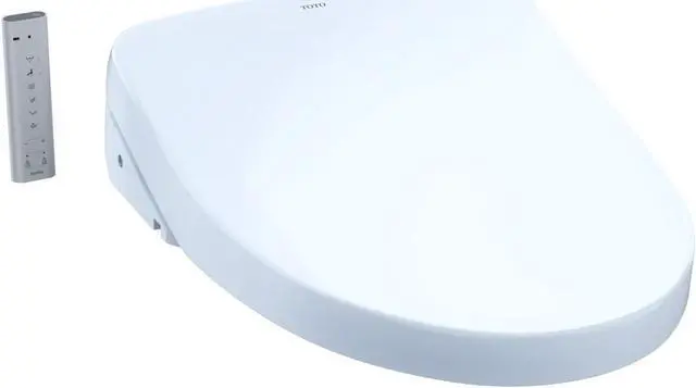 Alt view image 3 of 8 - Toto SW3056No.01 Washlet S550e Elongated Bidet Toilet Seat with E-water Plus & Auto Open & Close Contemporary Lid, Cotton White