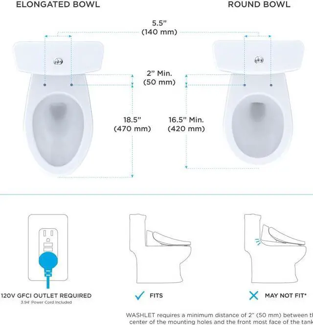Alt view image 7 of 8 - Toto SW3056No.01 Washlet S550e Elongated Bidet Toilet Seat with E-water Plus & Auto Open & Close Contemporary Lid, Cotton White
