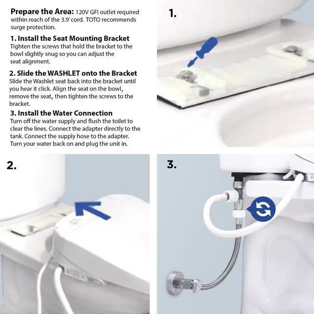 Alt view image 8 of 8 - Toto SW3056No.01 Washlet S550e Elongated Bidet Toilet Seat with E-water Plus & Auto Open & Close Contemporary Lid, Cotton White