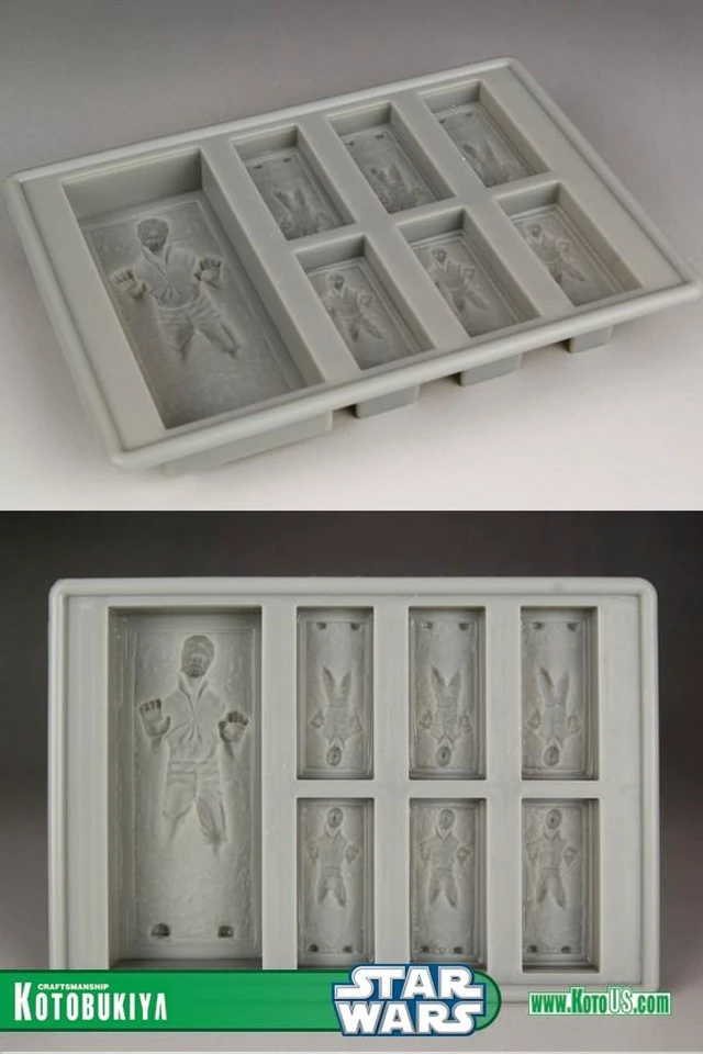 Alt view image 3 of 5 - Star Wars Han Solo In Carbonite Deluxe Large Size Silicone Ice Tray