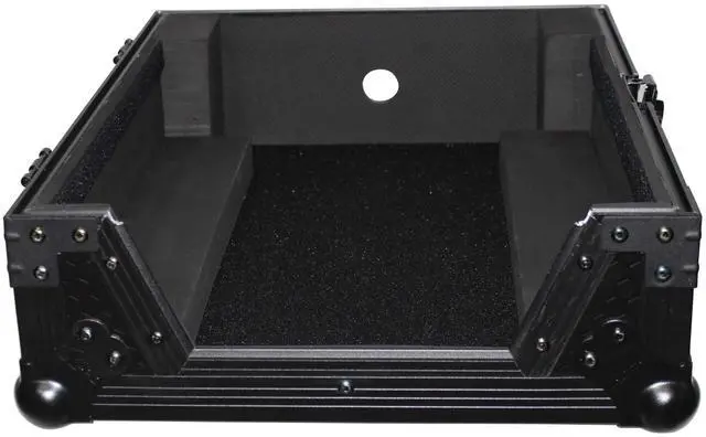 Alt view image 5 of 13 - Prox Black On Black Mixer Case For Large Format 12" Dj Mixers Flight Road Ready