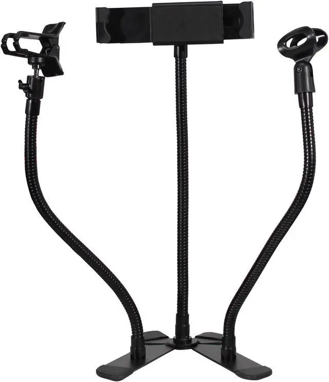 Alt view image 2 of 13 - ProX X-MOBITCP20 Mobi Buddy Hands Free Tablet Mobile Device Clip Kit DJ Cellphone holder Selfie Stick Table Stand Tripod Clamp and Case