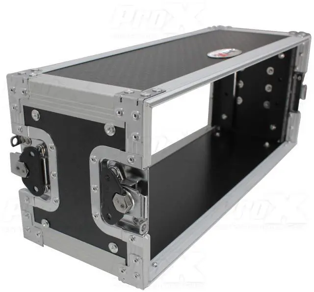 Alt view image 3 of 15 - 4U Deluxe Effects Rack  7" Deep Rail to Rail W/Handle