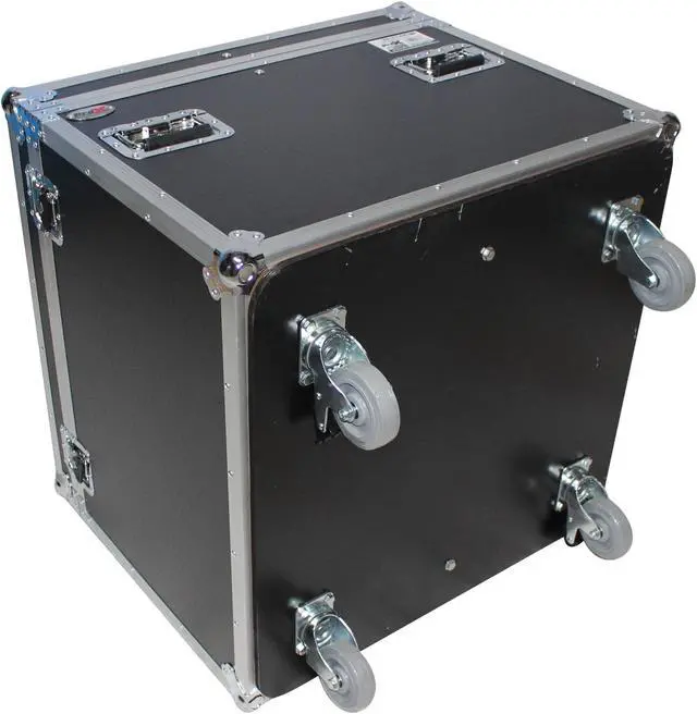 Alt view image 4 of 13 - ProX XS-UTL6 Heavy Duty Utility Trunk Case W-Caster Cups 4 4" Casters 29.5" x 29.5" x 29" - 8.75 Cu.Ft.