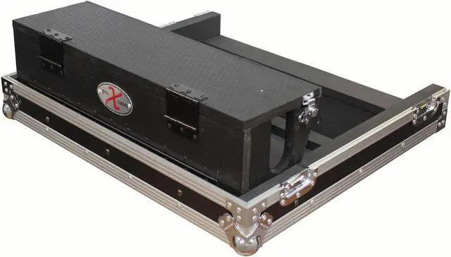 Alt view image 5 of 13 - ProX XS-AHQU24DHW Flight-Road Case for Allen and Heath QU-24 Mixer W-Doghouse and Wheels