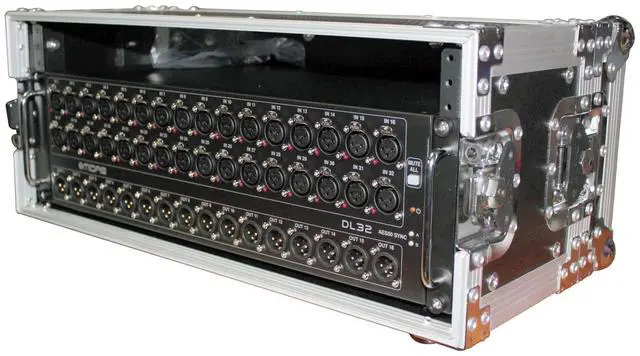 Alt view image 4 of 15 - 4U Deluxe Effects Rack  7" Deep Rail to Rail W/Handle