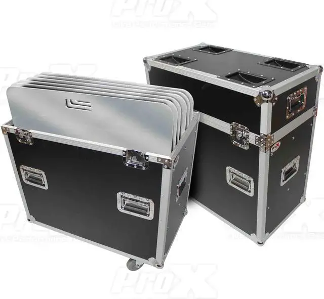 Main image of ProX XS-6XBP3030PACK Flight/Road Case With 6 Pieces 30" x 30" Aluminum Base Plate (Package)