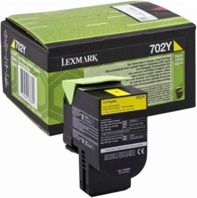 Alt view image 4 of 10 - Lexmark 70C0XYG TAA Extra High Yield Return Program Toner Cartridge - Yellow