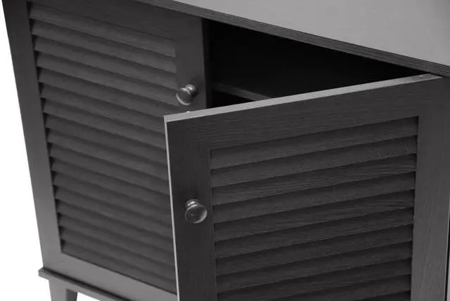 Alt view image 4 of 5 - Baxton Studio Coolidge Shoe-Storage Cabinet, Espresso