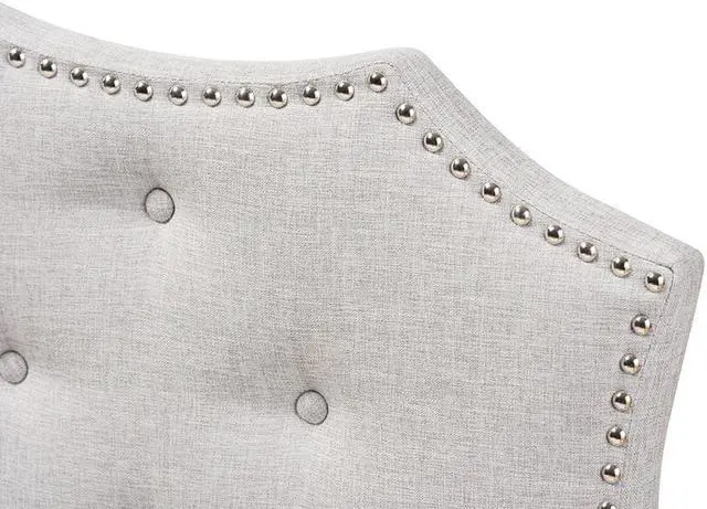 Alt view image 4 of 10 - Baxton Studio Aurora Modern and Contemporary Greyish Beige Fabric Full Size Headboard