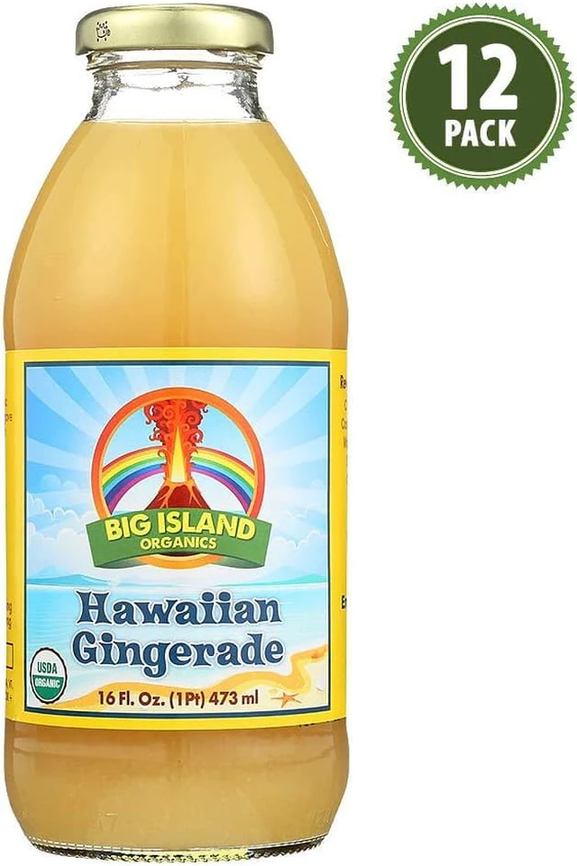 Alt view image 2 of 2 - Big Island Organics Gingerade, Hawaiian, 16-Ounce (Pack of 12)