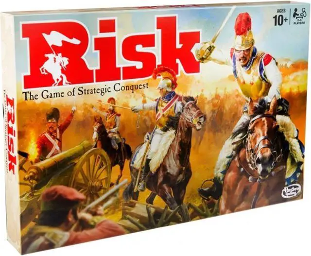 Alt view image 7 of 8 - Hasbro Gaming Risk The Game of Strategic Conquest Classic Board Game