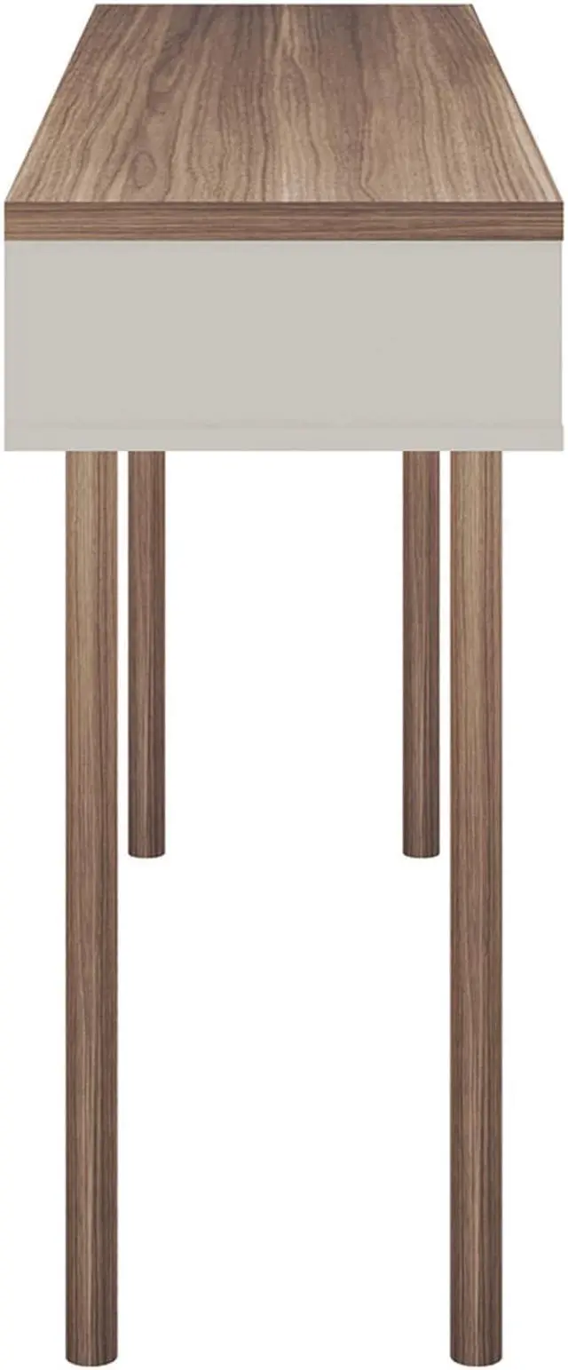 Alt view image 5 of 13 - Windsor 47.24 Console Accent Table in Off White and Nature
