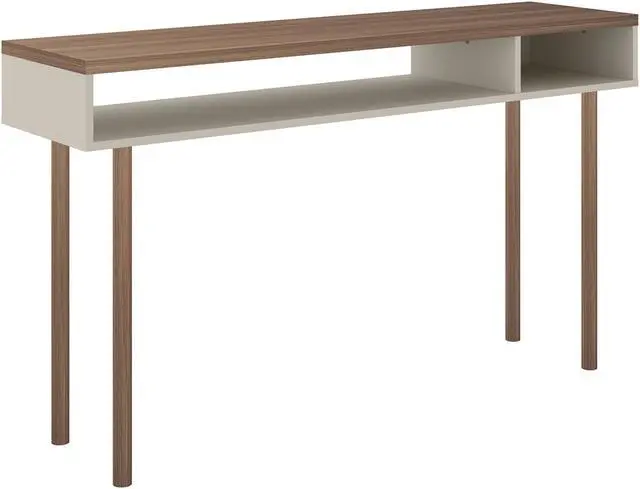 Alt view image 6 of 13 - Windsor 47.24 Console Accent Table in Off White and Nature