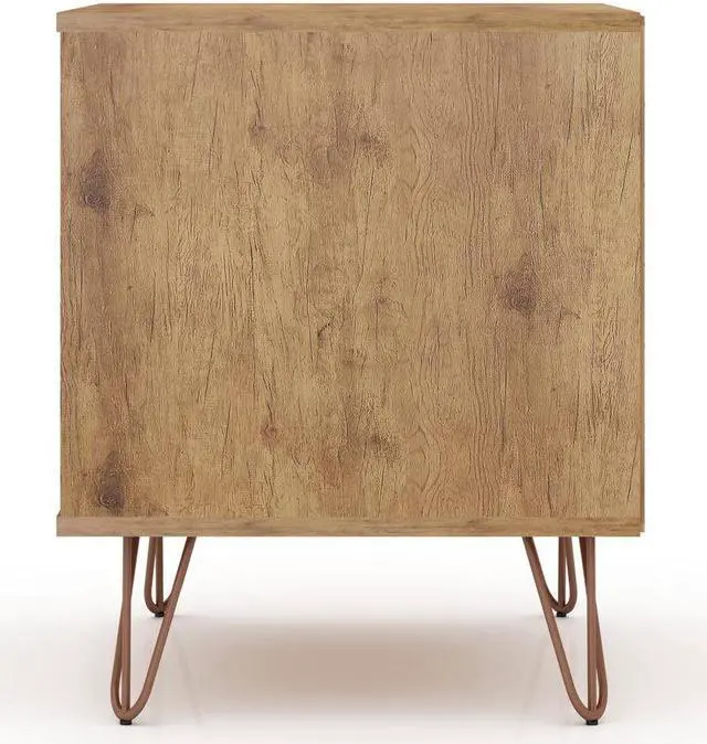 Alt view image 6 of 20 - Rockefeller 1.0  Nightstand in Nature and Rose Pink