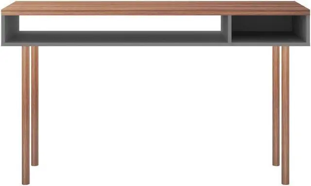 Main image of Windsor 47.24 Console Accent Table in Grey and Nature