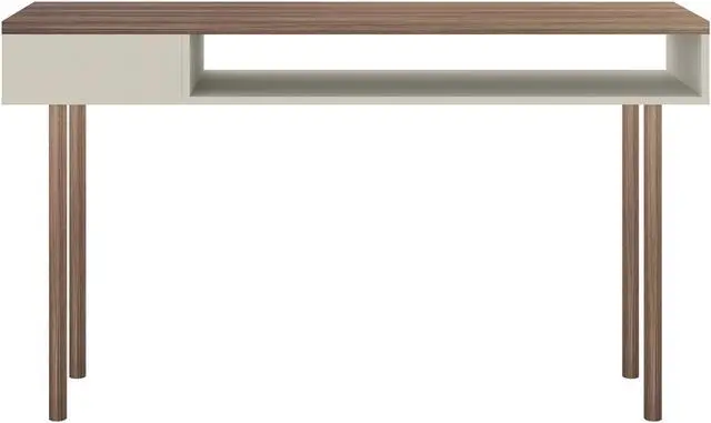 Alt view image 4 of 13 - Windsor 47.24 Console Accent Table in Off White and Nature