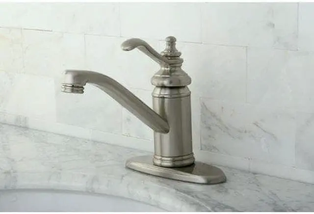 Alt view image 7 of 8 - TEMPLETON 4 SINGLE HDL LAV FCT W/BRS POP-UP-Satin Nickel Finish