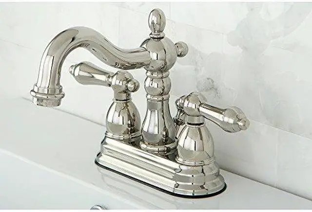 Alt view image 4 of 5 - Kingston Brass KB1606AL Two Handle 4 in. Centerset Lavatory Faucet with Retail Pop-up