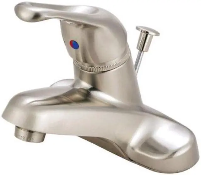 Alt view image 2 of 3 - SINGLE METAL LOOP HDL 4 CNTR SET FCT W/PLASTIC POP-UP-Satin Nickel Finish