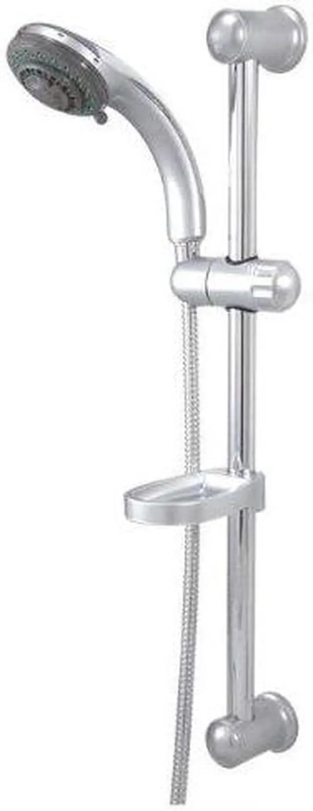 Alt view image 6 of 7 - Kingston Brass Kx2528Sbb 5 Setting Slide Bar Shower Kit With Brass Hose - Satin Nickel Finish