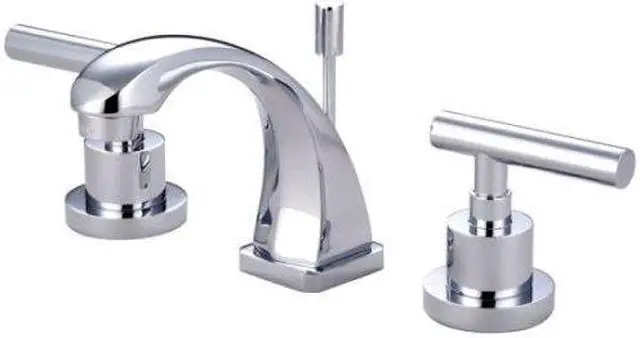 Alt view image 2 of 6 - Kingston Brass KS4941CML Two Handle 4 in. to 8 in. Mini Widespread Lavatory Faucet with Brass Pop-up