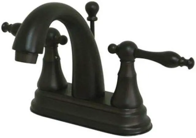 Alt view image 3 of 5 - Kingston Brass KS7615NL Two Handle 4 in. Centerset Lavatory Faucet with Brass Pop-up