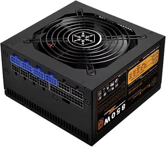 Alt view image 3 of 12 - 850W, ATX, single +12V rails with 70.9A output, Silent 120mmFan with 18dBA, efficiency 80Plus Gold certification, fully modular cable, 140mm depth, 6x8/6pin PCI-E.