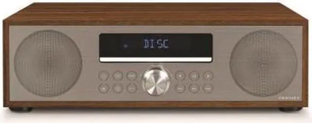 Alt view image 2 of 12 - crosley cr3501awa fleetwood bluetooth fm clock radio and cd player, walnut