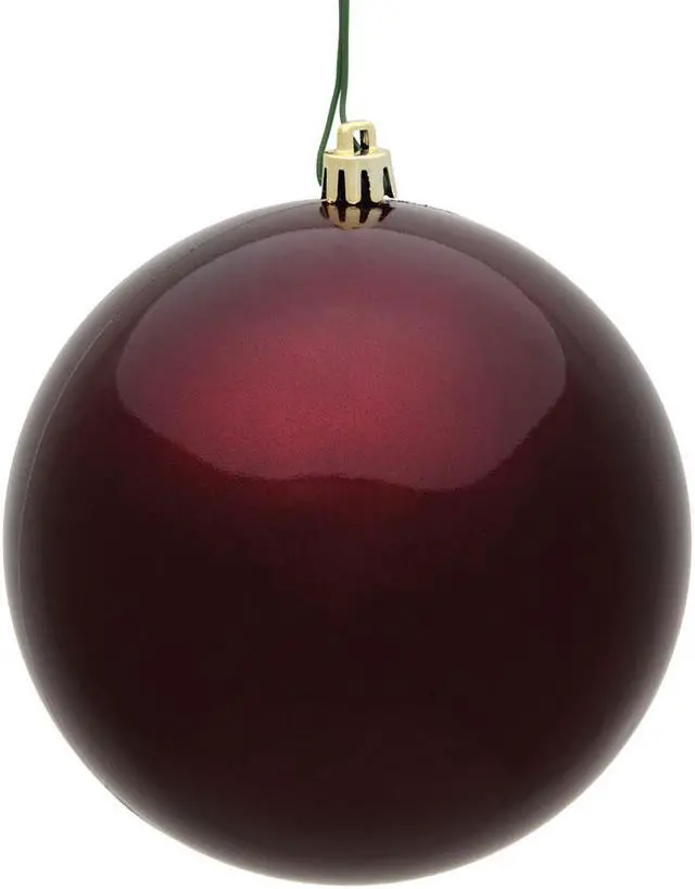 Main image of Vickerman 6" Burgundy Candy Ball UV 4/Bag - N591565DCV
