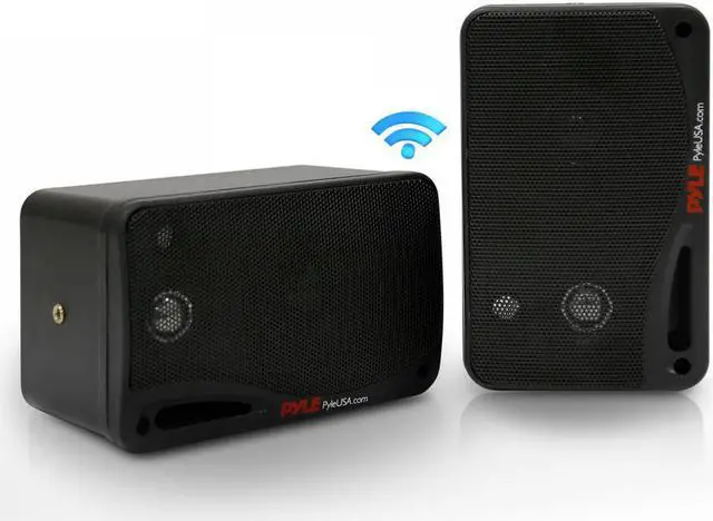 Alt view image 3 of 20 - Pyle PDWR42BBT 3.5 in. 200W Bluetooth Home Speakers
