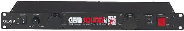Alt view image 3 of 3 - 8 AC outlets Rack mountable power control module w/Dual lights & light dimmer control